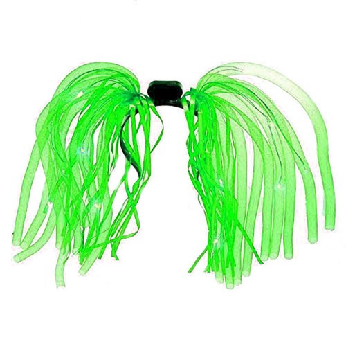 Green led noodle - led, headband