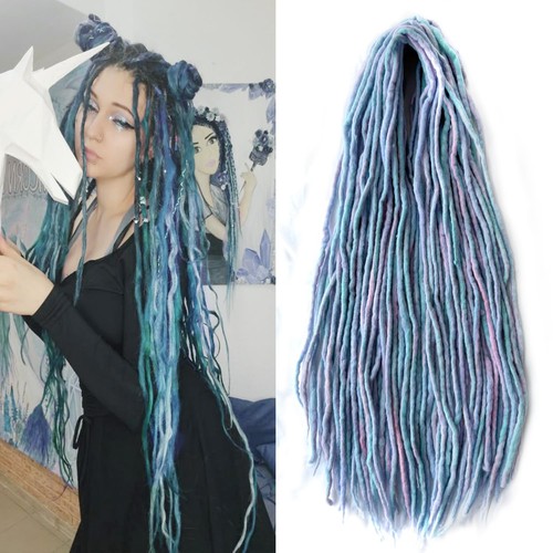 Wool dreadlock extensions - wool,